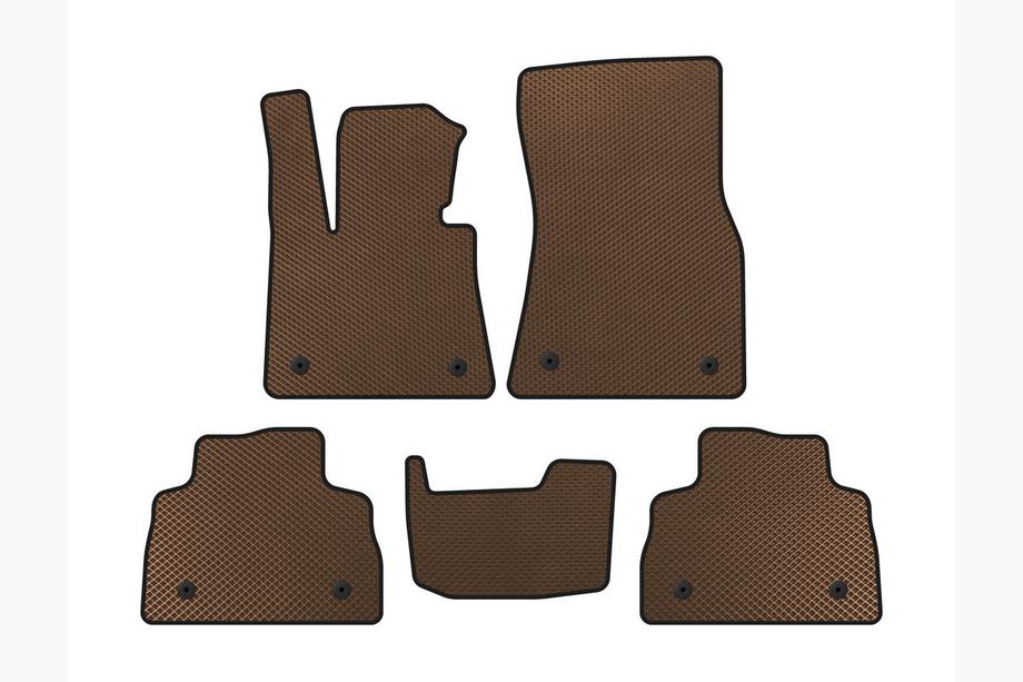 BMW X6 G06 2019–2027 EVA Floor Mats (Brown) Image