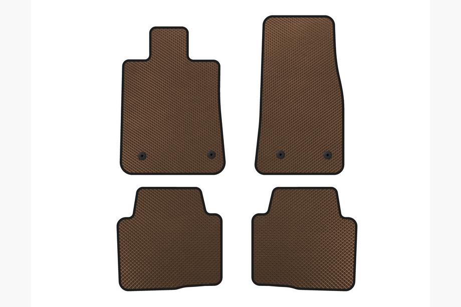 Cadillac CTS 2013-2019 EVA Floor Mats (2013+, Brown) Image