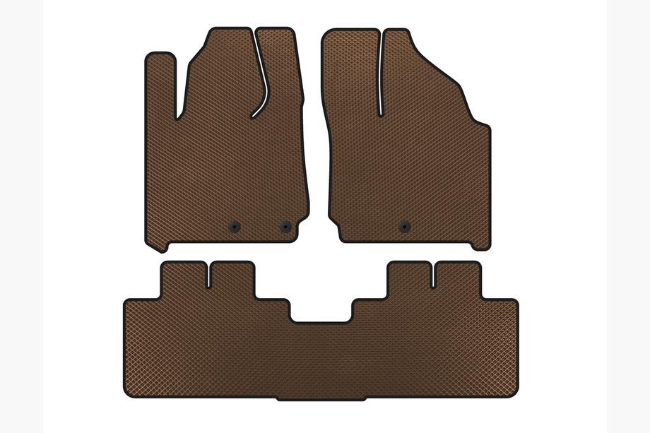Cadillac SRX 2010-2016 EVA Floor Mats (Brown) Image
