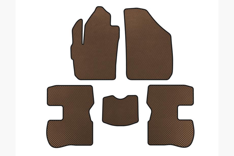 Chery Kimo 2007-2015 EVA Floor Mats (Brown) Image