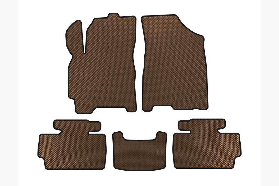 Chery Tiggo 2 2014- EVA Floor Mats (Brown) Image
