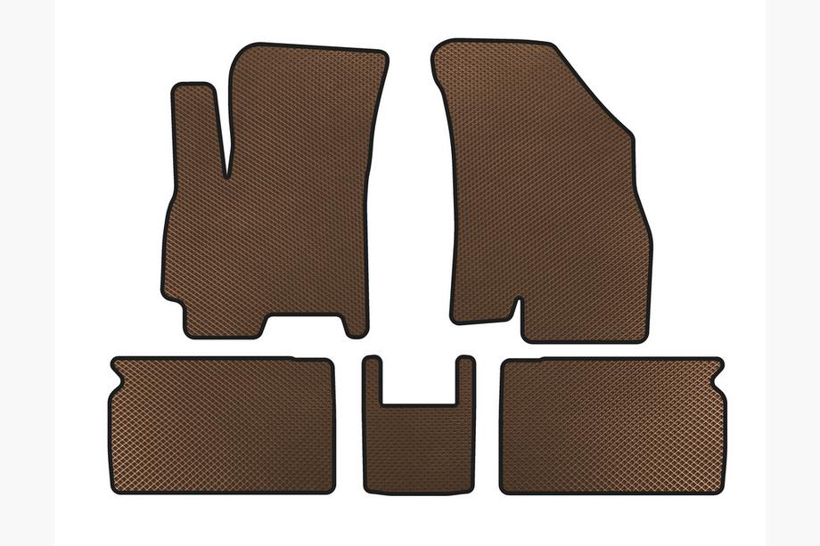 Chery Tiggo 4 2017- EVA Floor Mats (Brown) Image