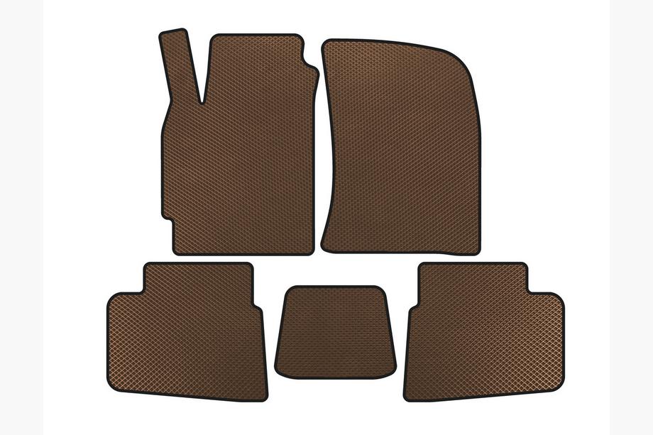 Chevrolet Evanda 2000-2006 EVA Floor Mats (Brown) Image