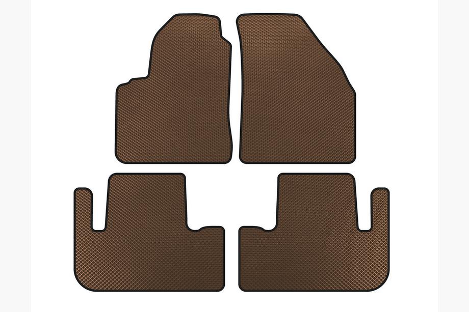 Chevrolet Tacuma/Rezzo 2000-2008 EVA Floor Mats (Brown) Image