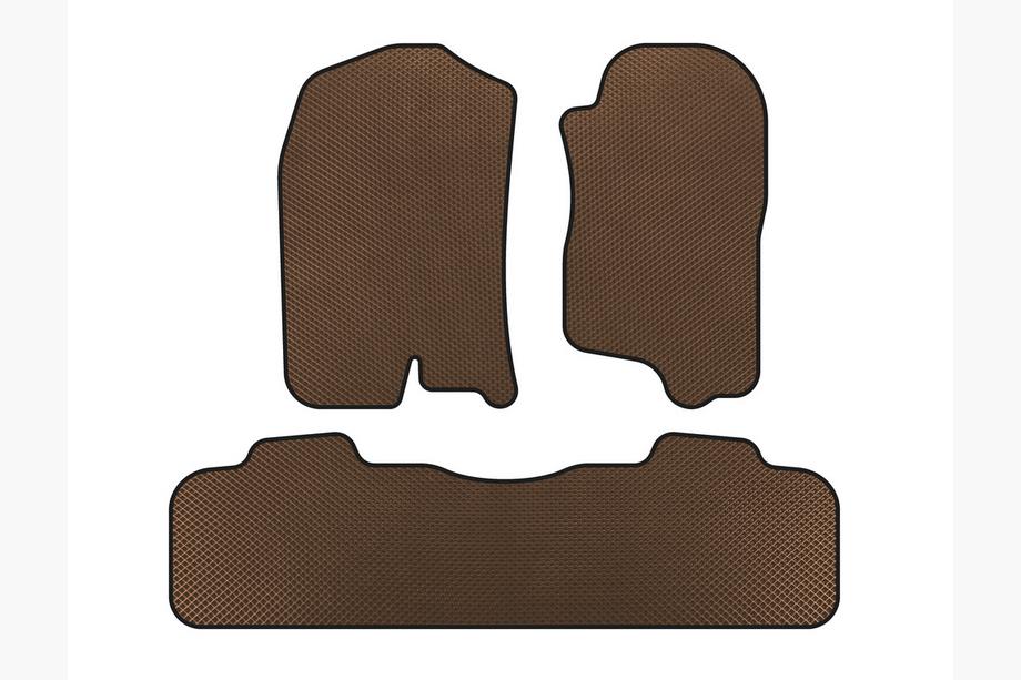 Chevrolet Tahoe 2007-2014 EVA Floor Mats (2 Rows, 2007-2014, Brown) Image