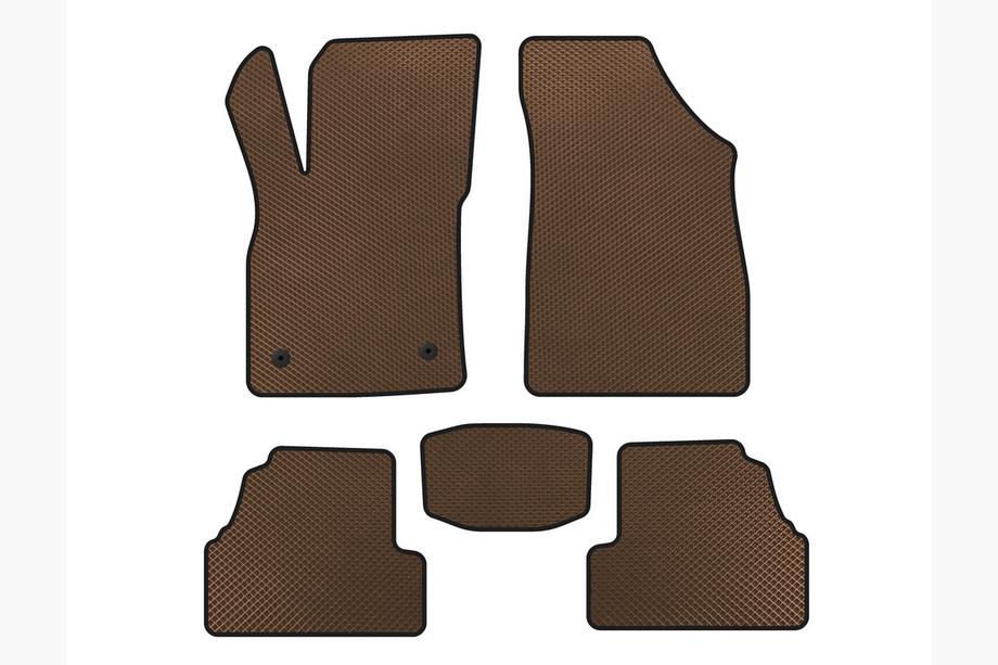 Chevrolet Trax 2012-2023 EVA Floor Mats (2019-2023, Brown) Image