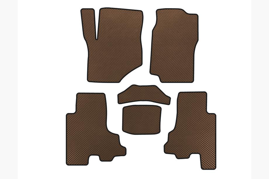 Chevrolet Trailblazer 2002-2012 EVA Floor Mats (Brown) Image