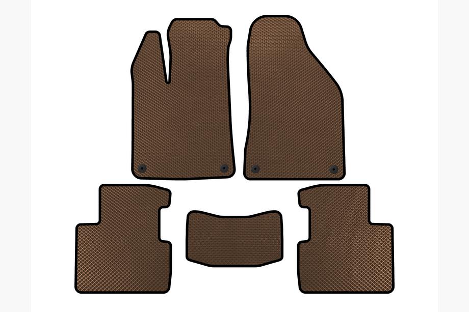 Chrysler 200 II 2014-2017 EVA Floor Mats (SD, Brown) Image