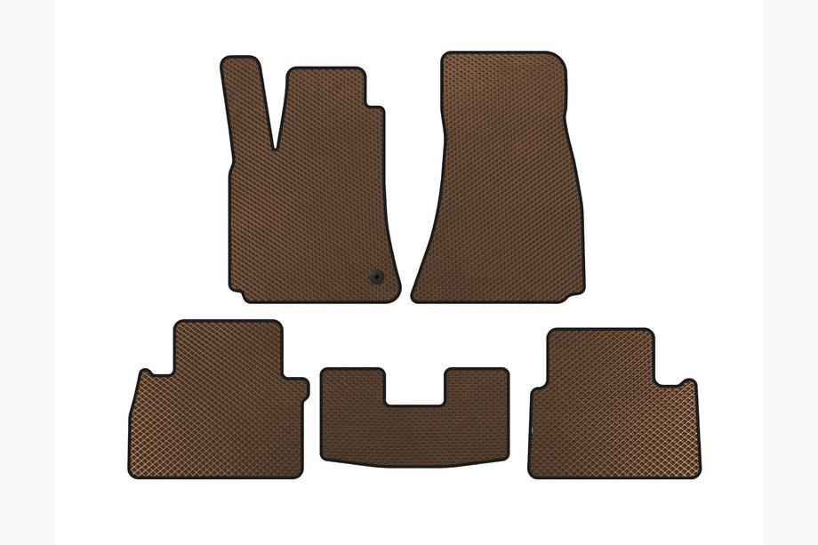 Chrysler C300 2004-2011 EVA Floor Mats (SD, Brown) Image