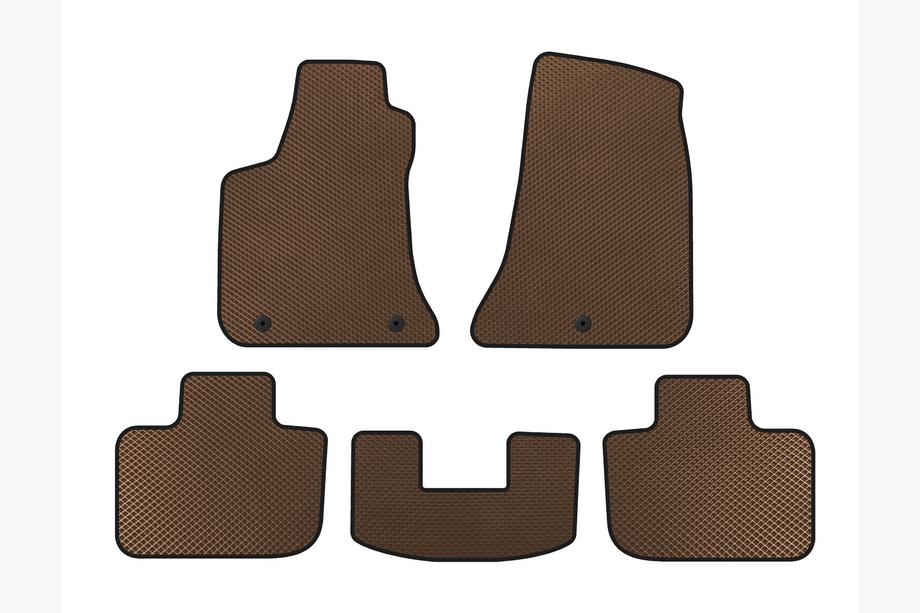 Chrysler C300 2011-2023 EVA Floor Mats V1 (Brown) Image