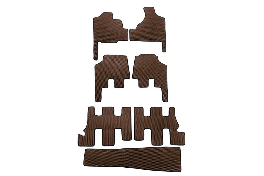 Chrysler Voyager 2001-2007 EVA Floor Mats (for Grand Voyager, Automatic, Brown) Image