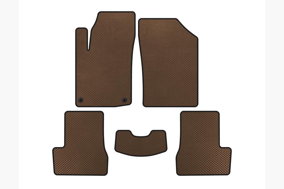Citroen C-3 2009–2016 EVA Floor Mats (HB, Brown) Image
