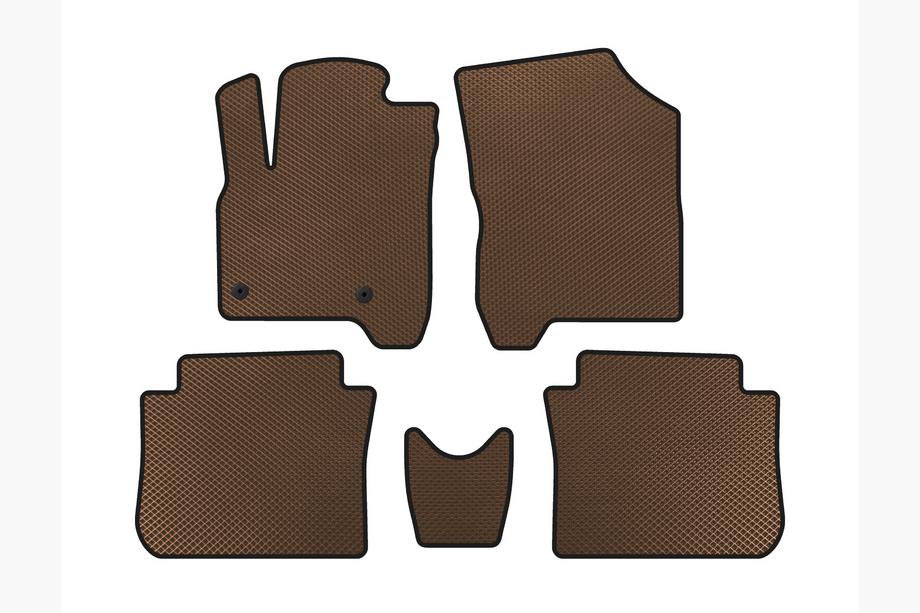 Citroen C-3 Picasso 2010-2017 EVA Floor Mats (Brown) Image