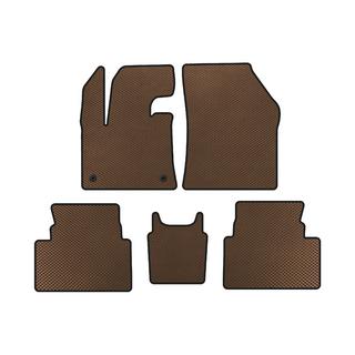 EVA Floor Mats (Floor-Mounted Gas Pedal, Brown) Citroen C5 Aircross 2017-2025