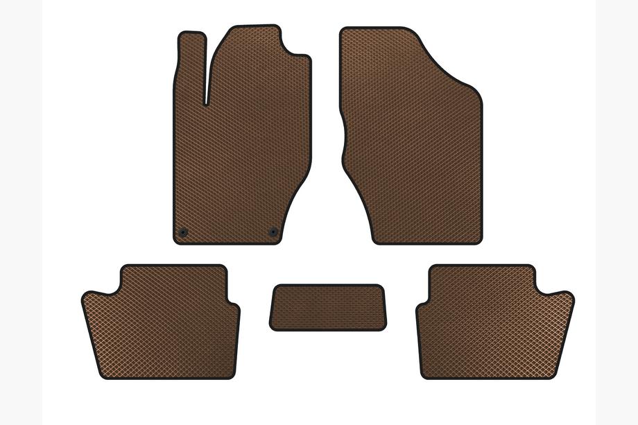 Citroen DS-4 2010-2015 EVA Floor Mats (HB, Pre-Facelift, Brown) Image