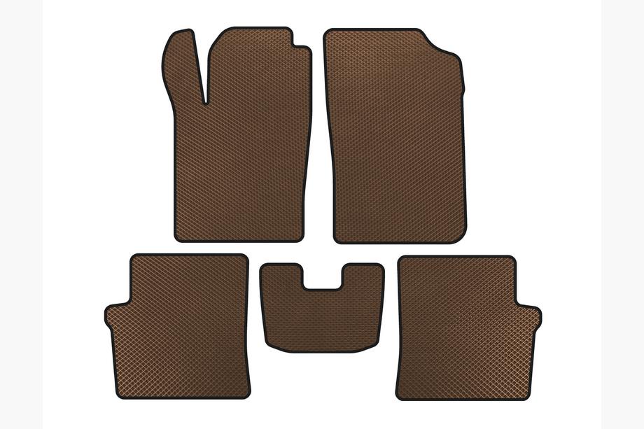 Citroen Xsara II 2000-2006 EVA Floor Mats (HB, 5-Door, Brown) Image