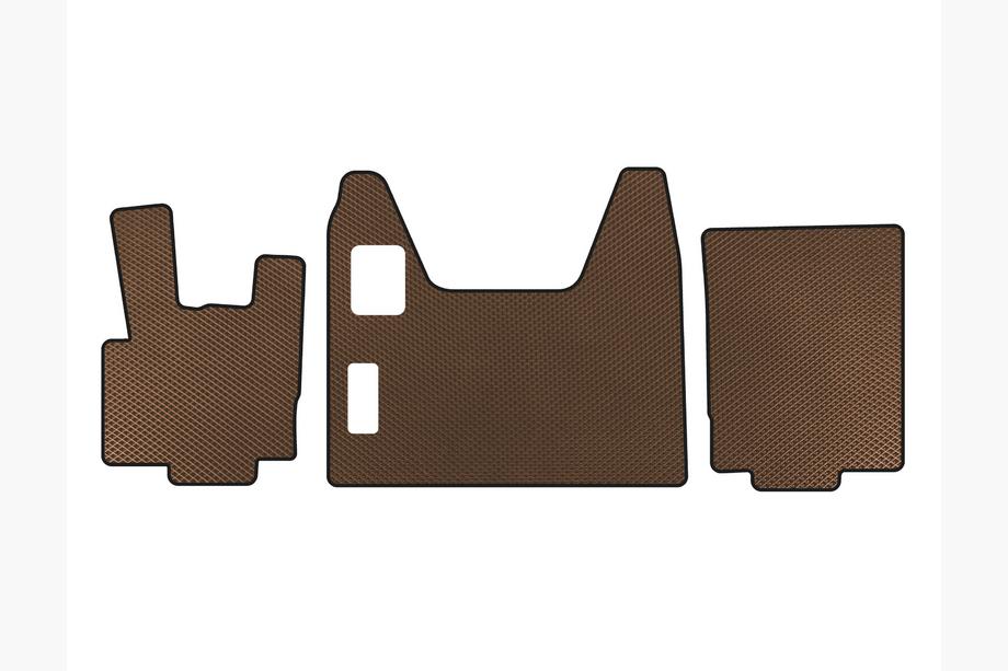 DAF XF95 2002-2006 EVA Floor Mats (Brown) Photo 1