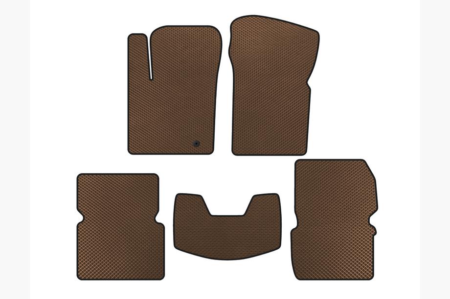 Dodge Avenger 2007-2014 EVA Floor Mats (Brown) Image