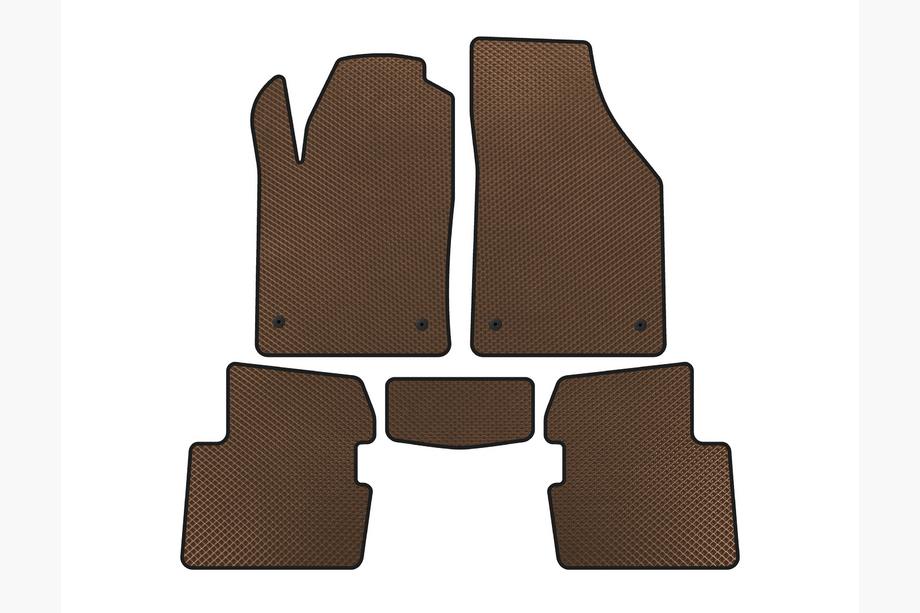 Dodge Dart 2012-2017 EVA Floor Mats (SD, Brown) Image