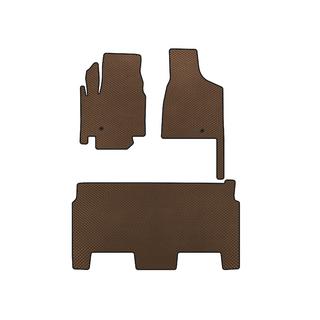 EVA Mats (2008-2020, 2 Rows, 8-Seater/SXT Trim, Brown) Dodge Grand Caravan V 2008-2020