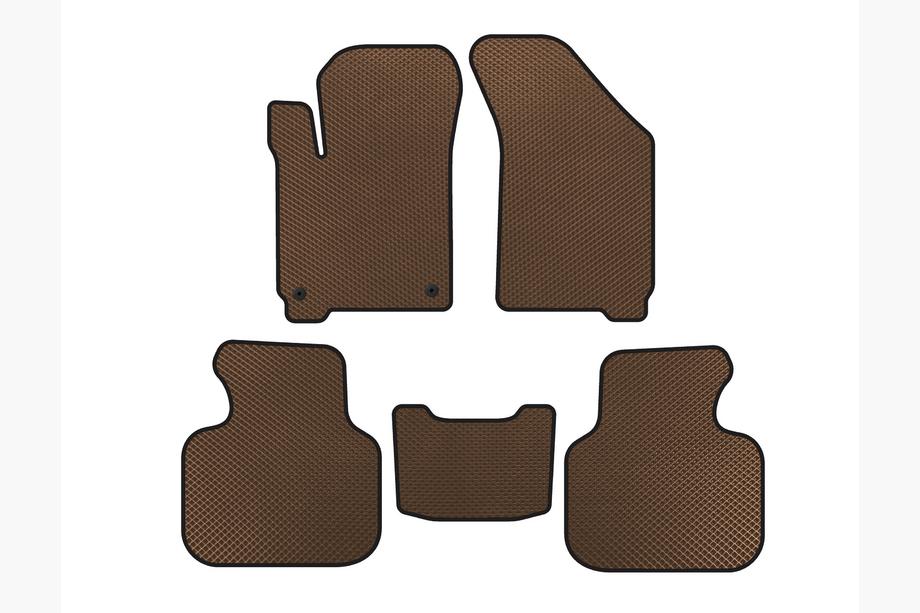 Dodge Journey 2008-2020 EVA Floor Mats (2008-2011, Brown) Image
