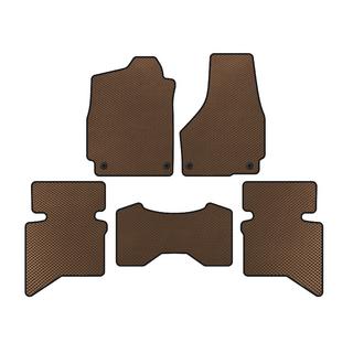 EVA Floor Mats (2009+, 5-Seater/Double Cab, Brown) Dodge RAM (DS/DJ/D2) 2009–2024