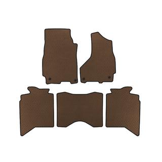 EVA Floor Mats (2013+, 5-Seater, Brown) Dodge RAM (DS/DJ/D2) 2009–2024