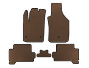 Fiat 500/500L 2013-2022 EVA Floor Mats (HB, Electric, Brown) photo 1
