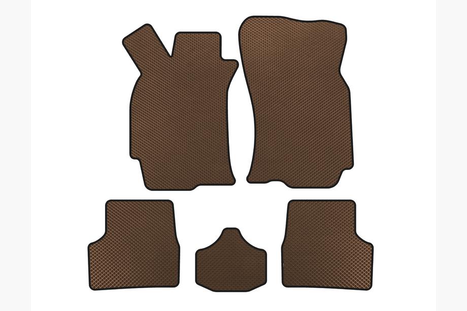Fiat Albea 2002-2012 EVA Floor Mats (SD, Brown) Image