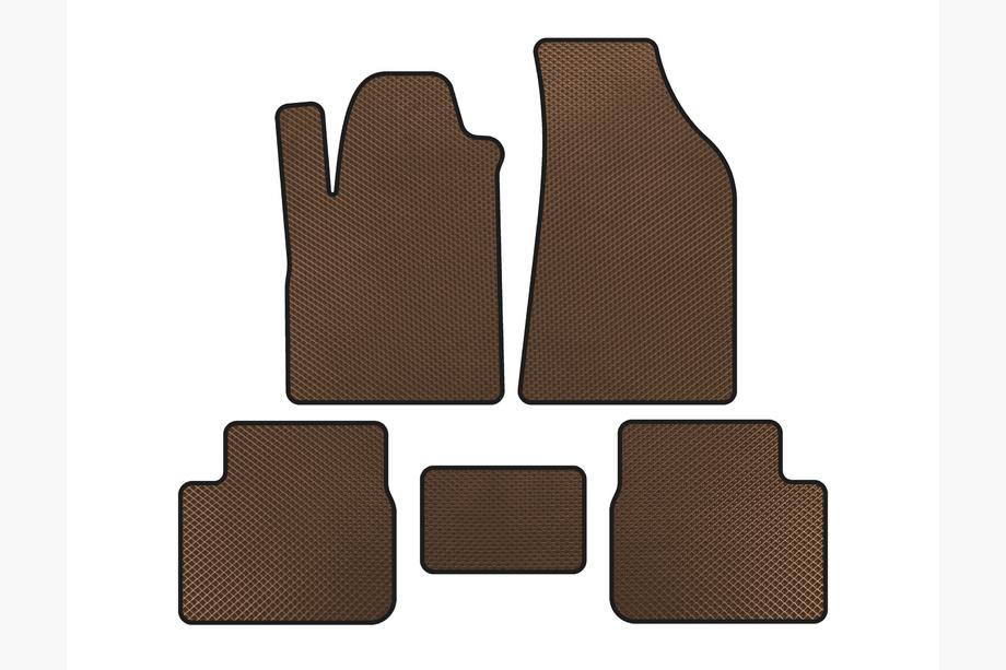 Fiat Bravo 2008-2016 EVA Floor Mats (Brown) Image