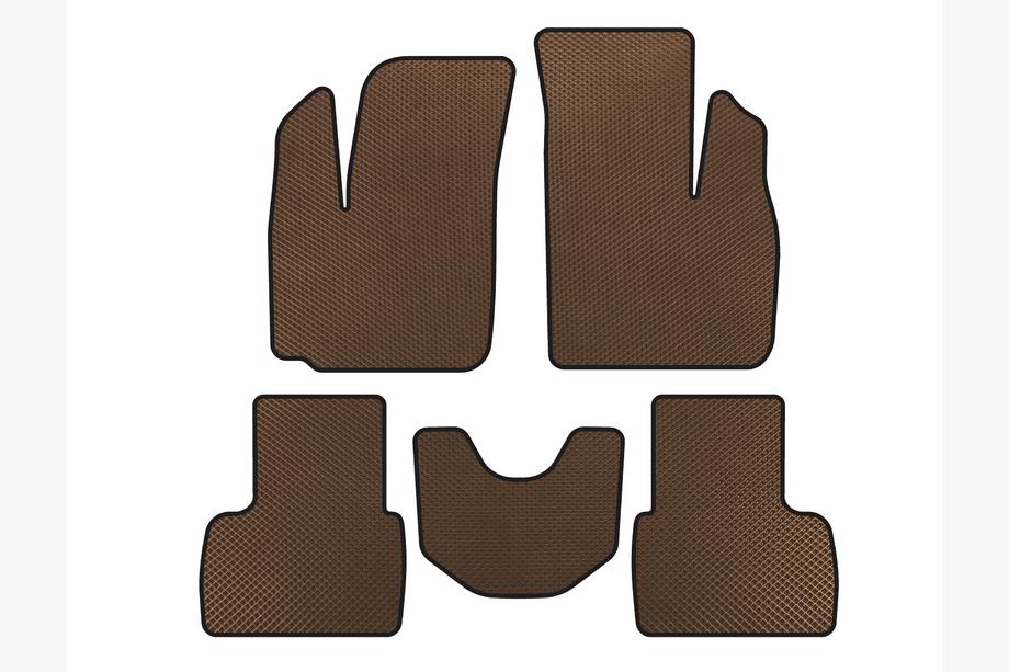 Fiat Doblo I 2001-2005 EVA Floor Mats (Brown) Photo 1