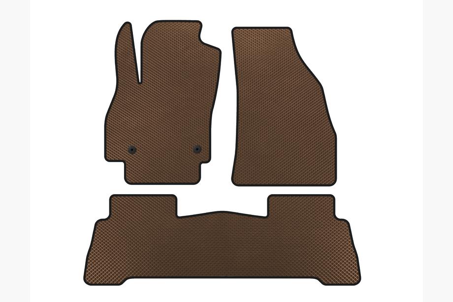 Fiat Fiorino/Qubo 2008-2024 EVA Car Mats (For Fiorino, Brown) Image