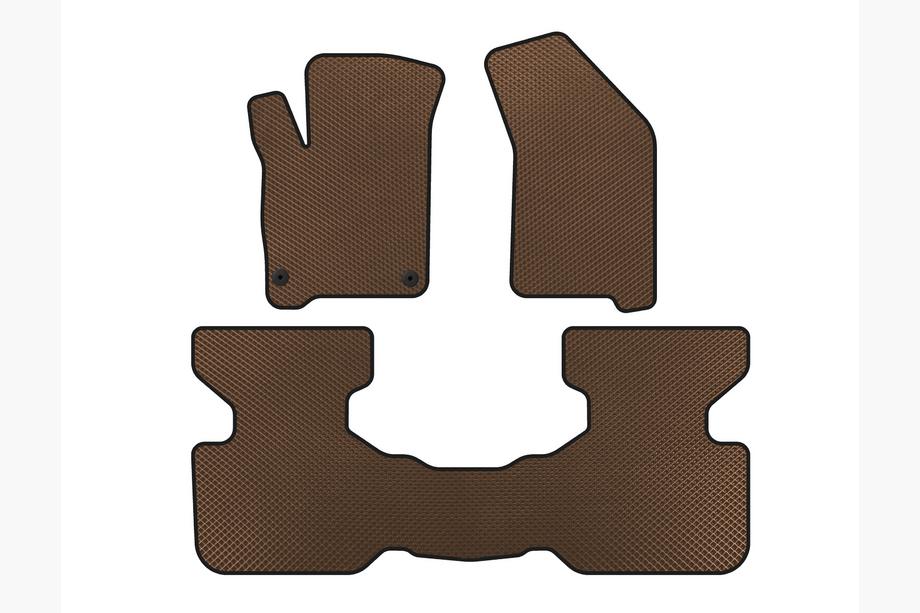 Fiat Freemont 2011-2016 EVA Floor Mats (2011-2016, Brown) Image