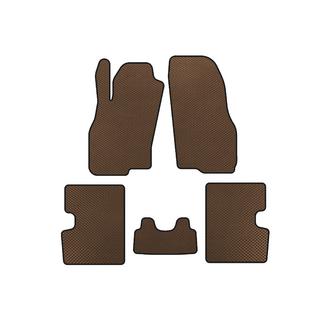 EVA Floor Mats (Hatchback, 5-Door, Pre-Facelift, Brown) Fiat Punto Grande/EVO 2006-2018