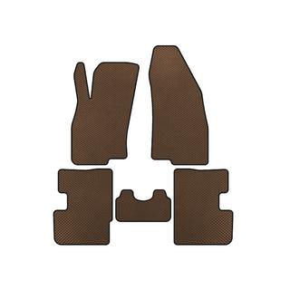 EVA Floor Mats (2011-2018, HB, 3-Door, Brown) Fiat Punto Grande/EVO 2006-2018