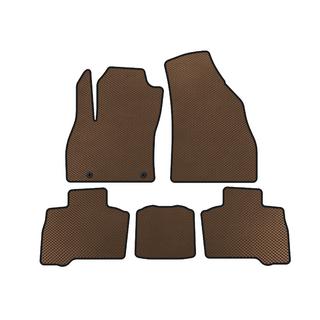 EVA Floor Mats (for Qubo, 2016+, Brown) Fiat Fiorino/Qubo 2008-2024