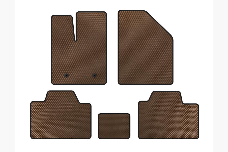 Ford Edge 2006-2014 EVA Floor Mats (Brown) Image