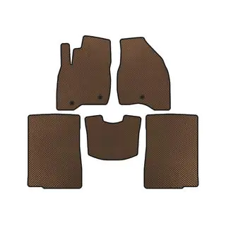 EVA Floor Mats (2015-2017, 2 Rows, 7-Seater, Brown)