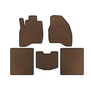 EVA Floor Mats (2015-2019, 5-Seater, Brown)