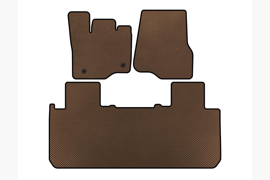 Ford F-150 2014-2021 EVA Floor Mats (Brown) Image