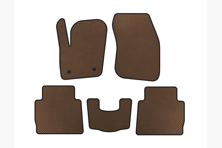 Ford Fusion 2012-2020 EVA Floor Mats (SD, Brown) Image
