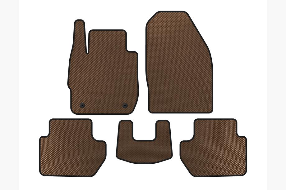 Ford Ka 2016- EVA Floor Mats (SD, Brown) Image