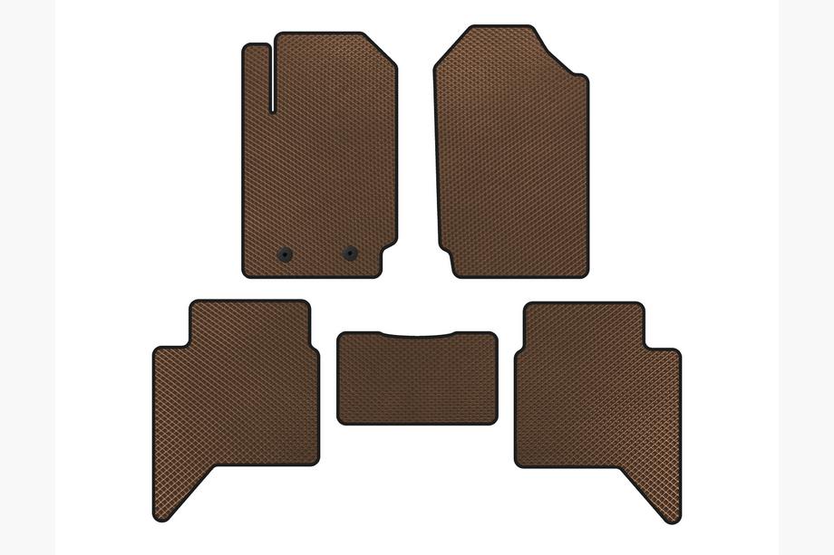 Ford Ranger 2011–2022 EVA Floor Mats (Brown) Image