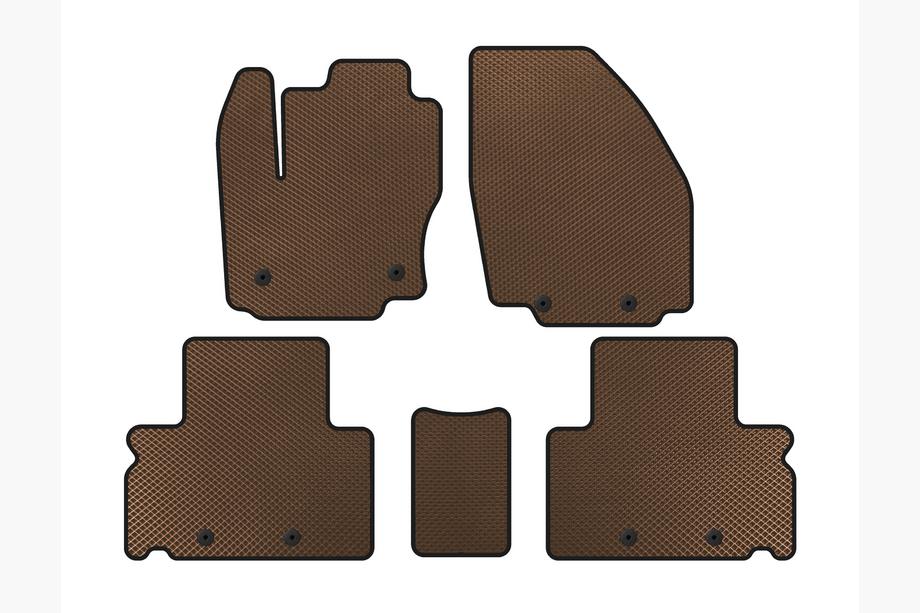 Ford S-Max 2007-2014 EVA Floor Mats (Brown) Image