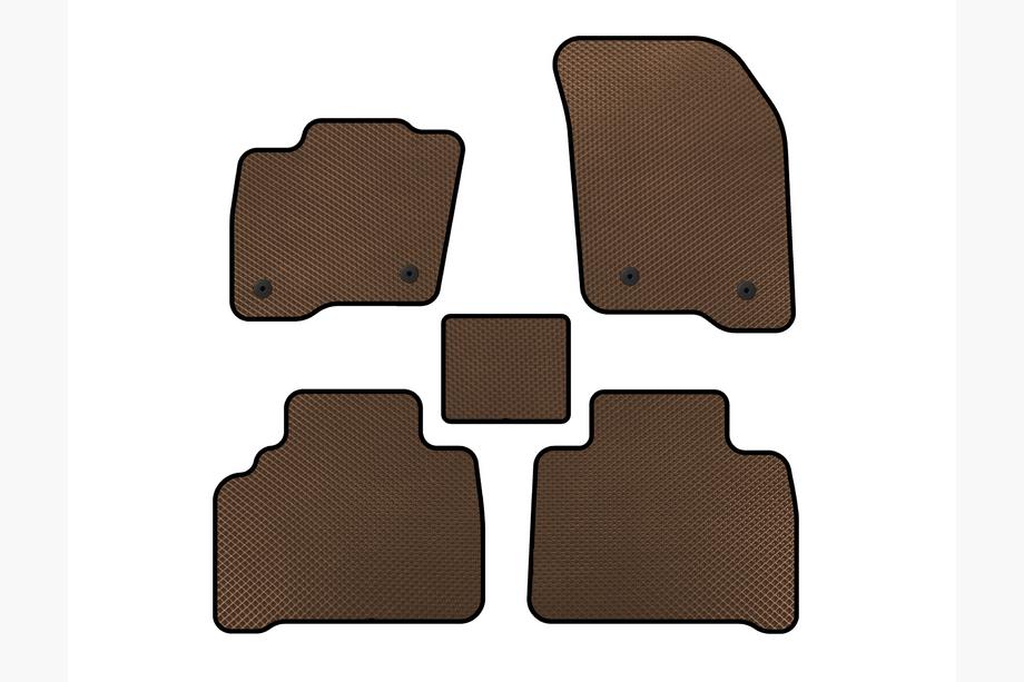 Ford S-Max 2015- EVA Floor Mats (Brown) Image