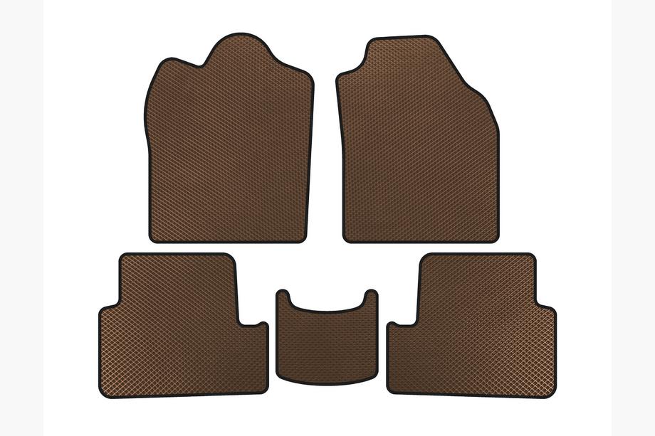 Ford Connect 2010-2013 EVA Floor Mats (2009-2012, Brown) Image