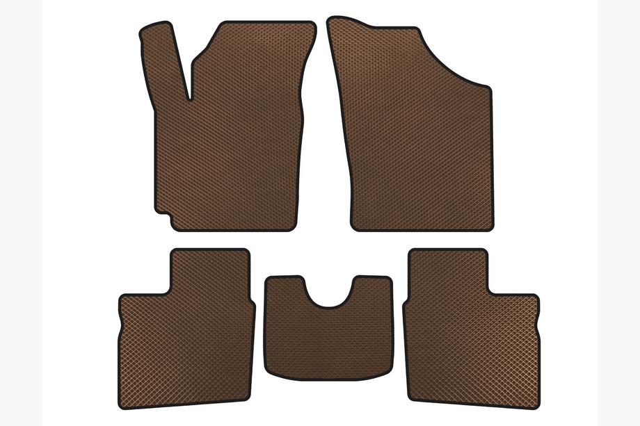 Geely CK-1 2005-2008 EVA Floor Mats (2005-2009, SD, Brown) Image