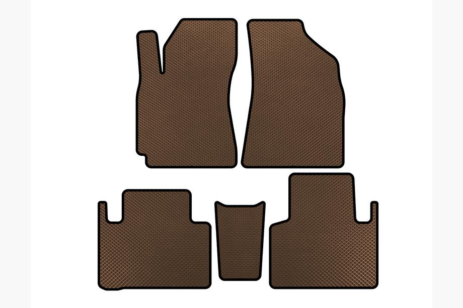 Geely Emgrand X7 2011- EVA Floor Mats (Brown) Image