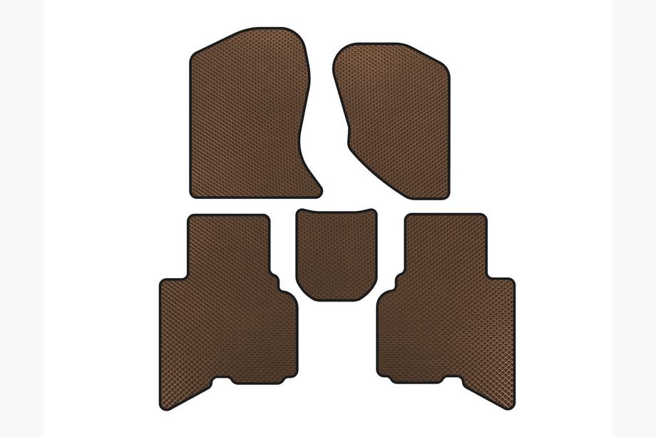 GreatWall Haval/Hover H3 2005-2013 EVA Floor Mats (2010-2014, Brown) Image