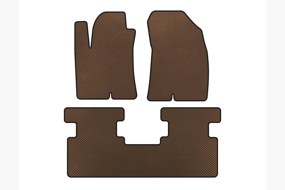 Great Wall Haval Jolion 2020- EVA Floor Mats (2WD, Brown) Image